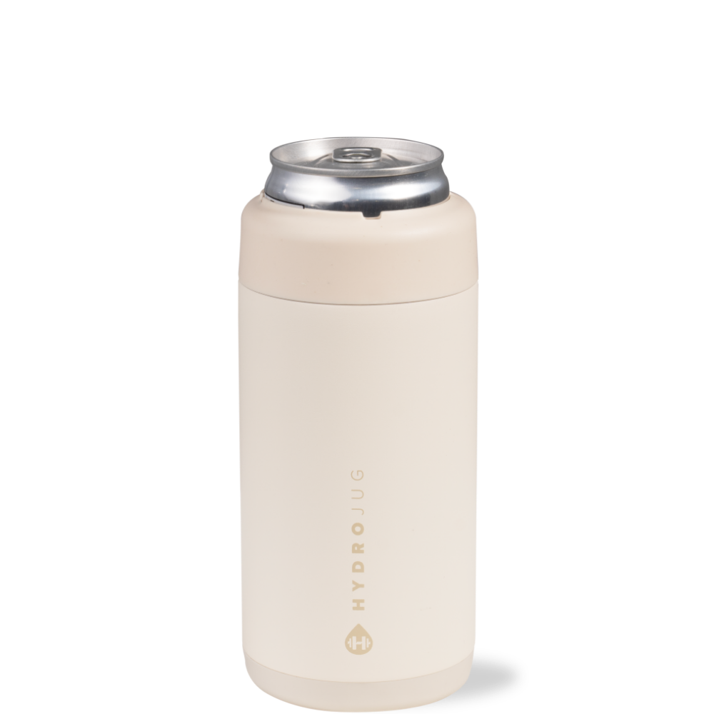 Cream Slim Can Cooler Front